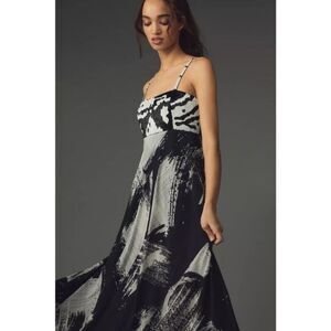 Anthropologie NIKITA MHAISALKAR Abstract Tiered Midi Dress NWT Sz L